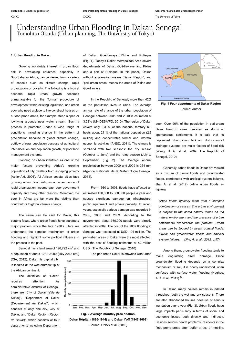 Understanding Urban Flooding in Dakar, Senegal