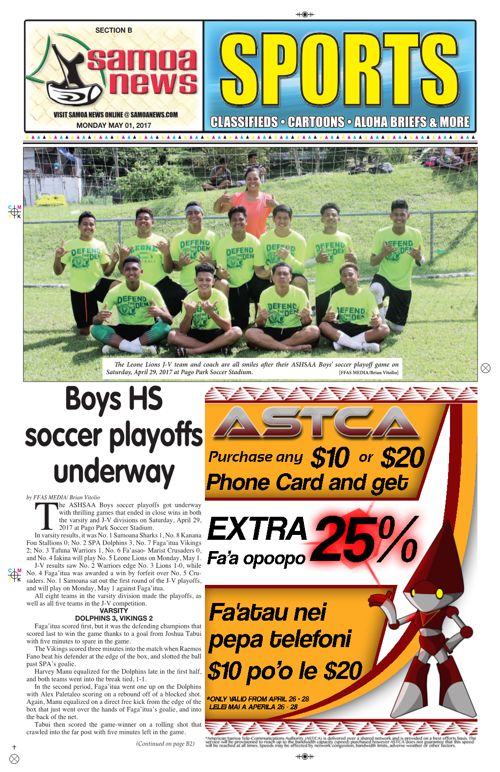 Boys HS Soccer Playoffs Underway
