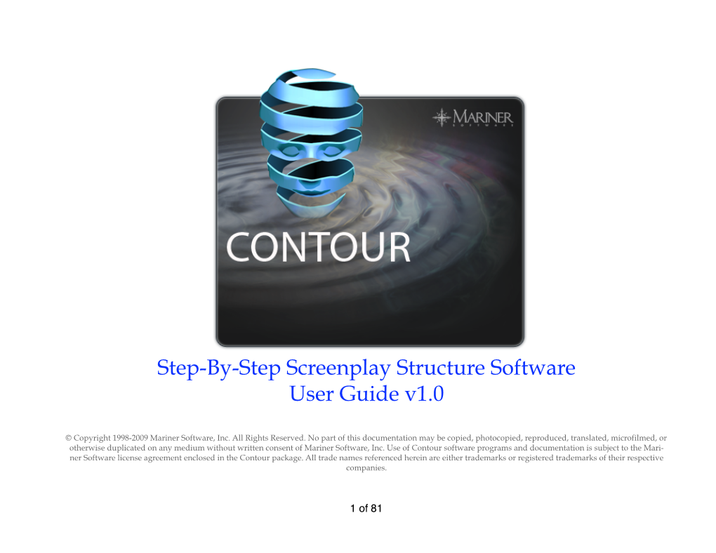 Contour User Guide Windows 3-10-09