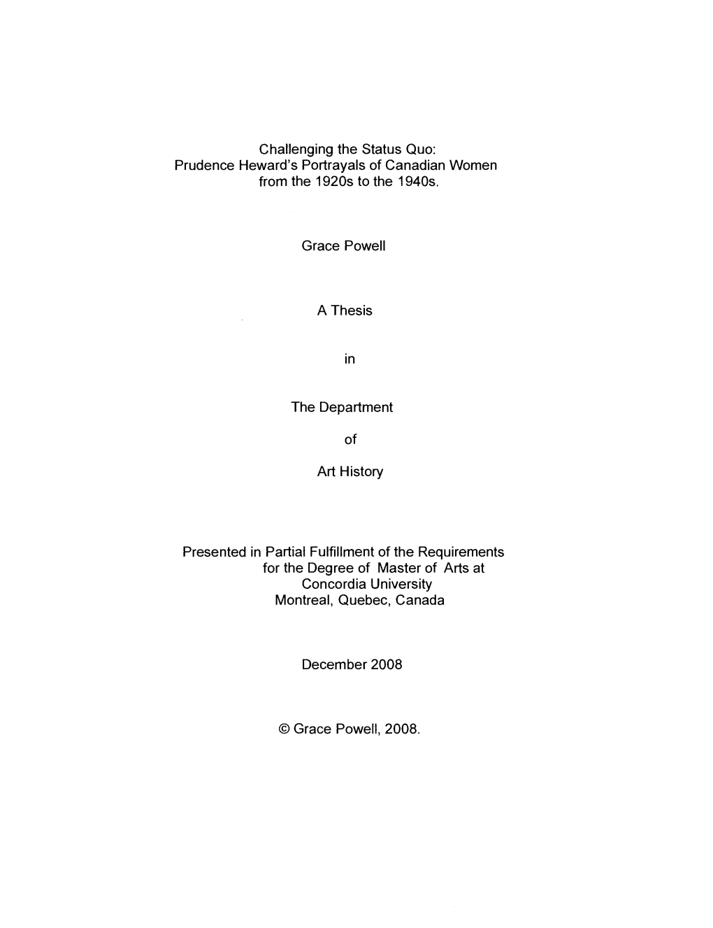 Text of Canadian Nationalism and the Rural to Urban Population Shift from the 1920S to the 1940S