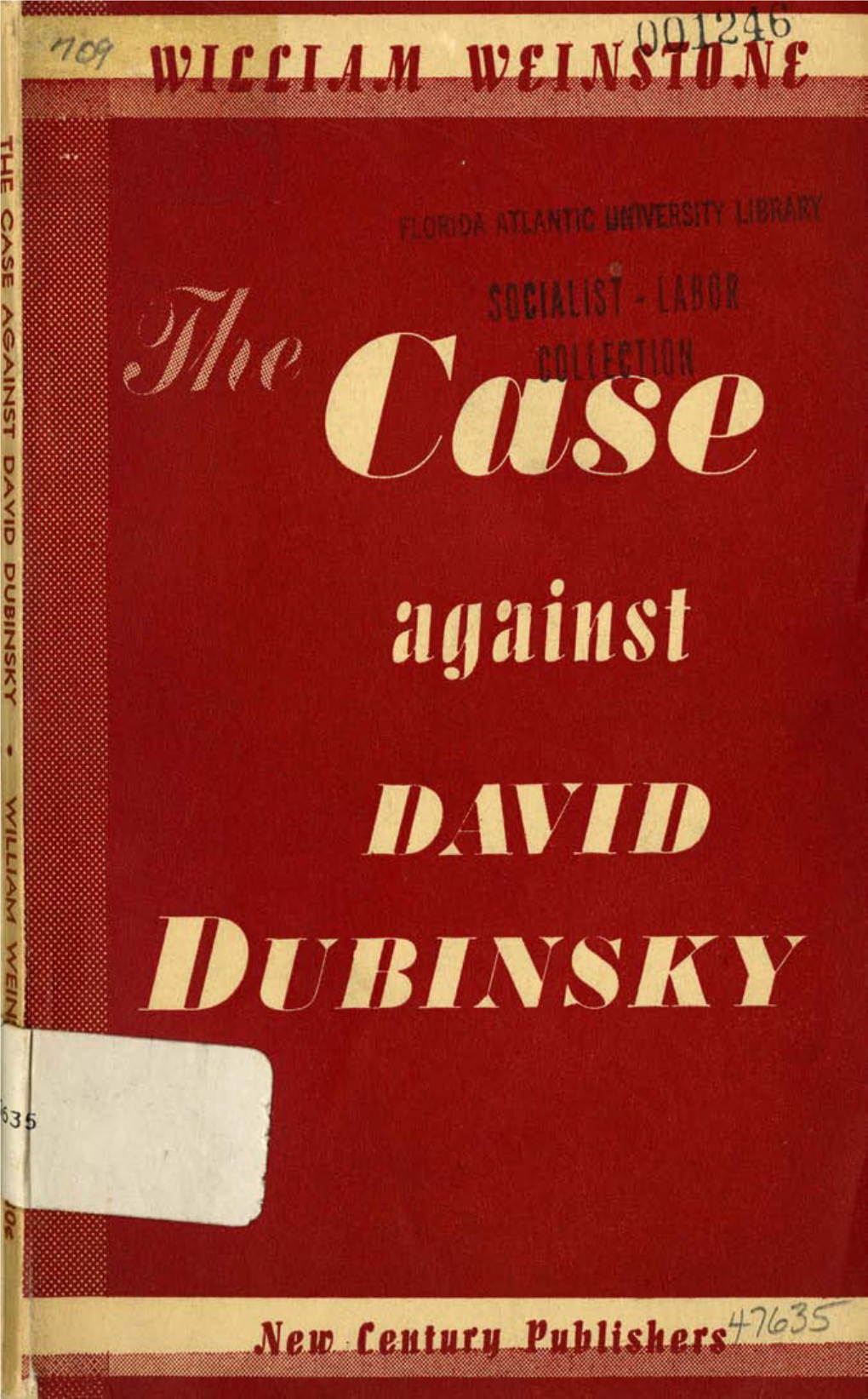 The Case Against David Dubinsky