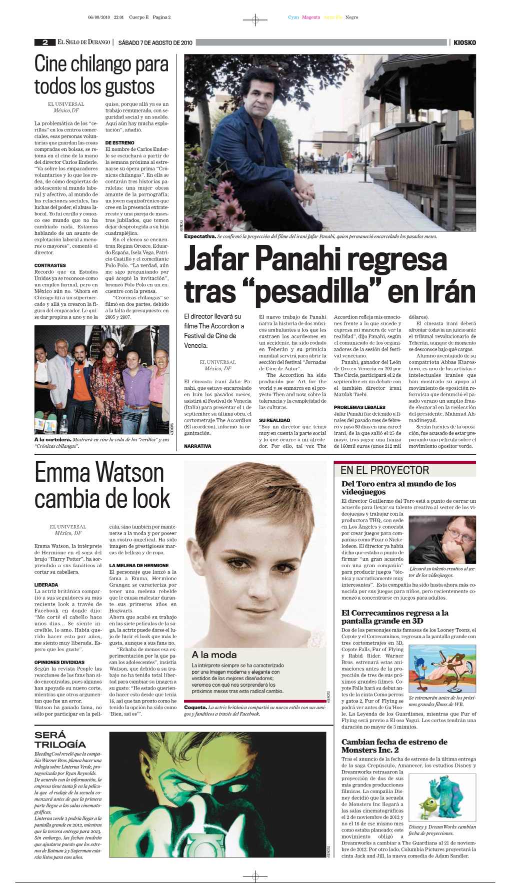 Jafar Panahi Regresa Tras “Pesadilla” En Irán