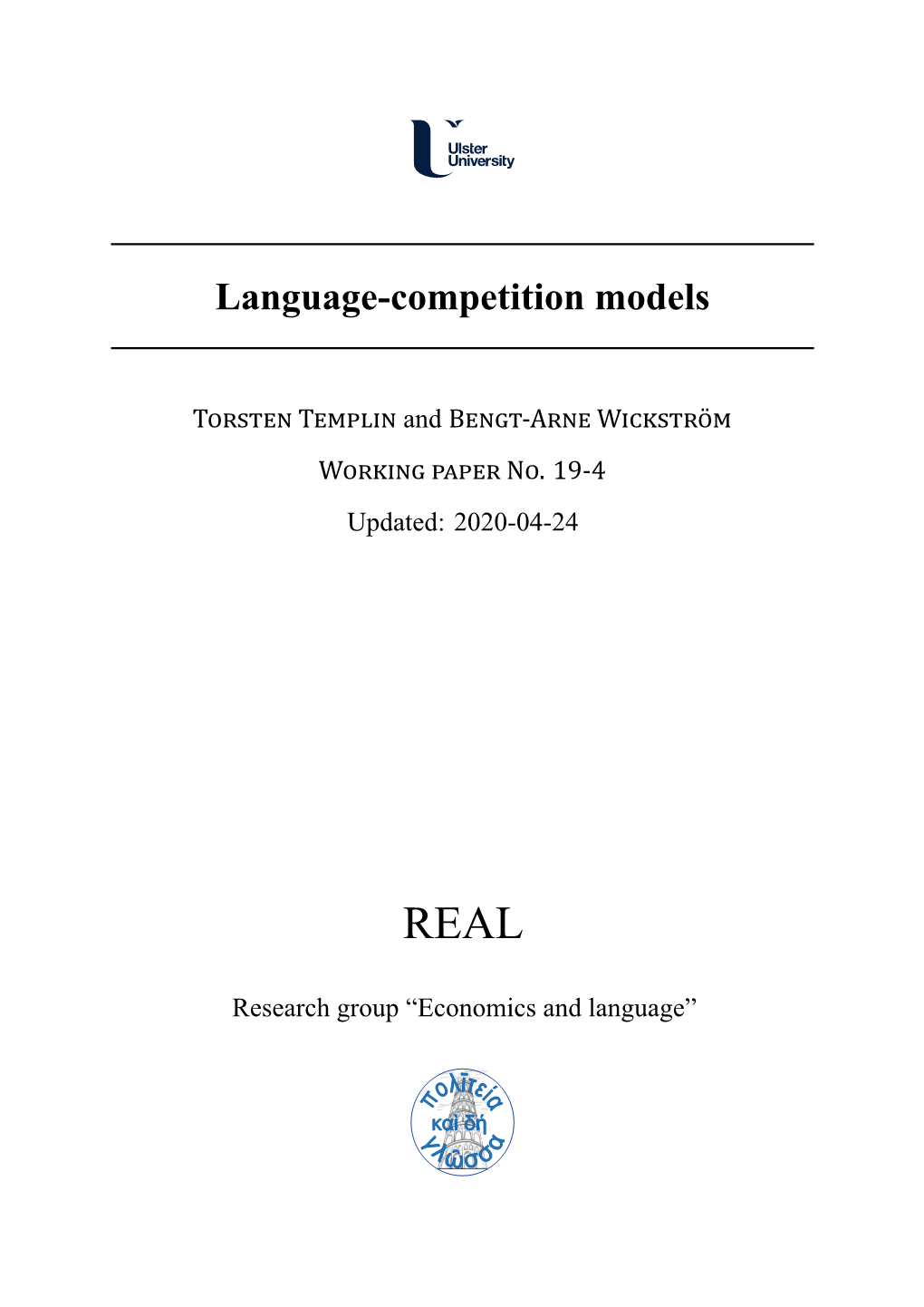 Language-Competition Models