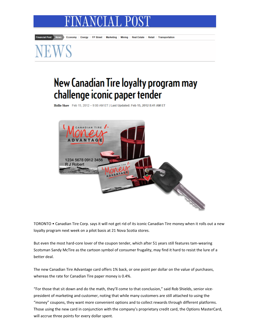 New CTC Loyalty Program