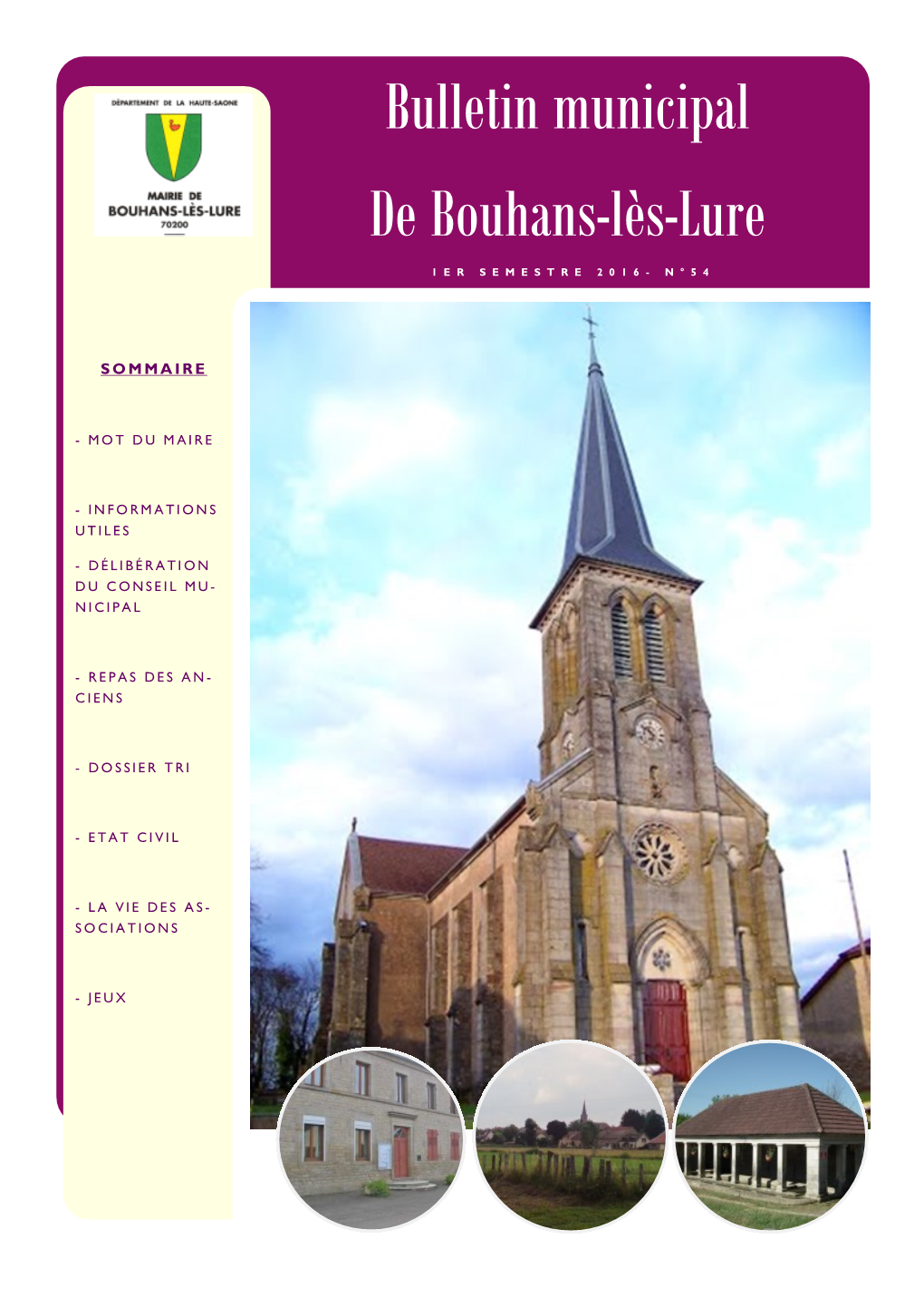 Bulletin Municipal De Bouhans-Lès-Lure
