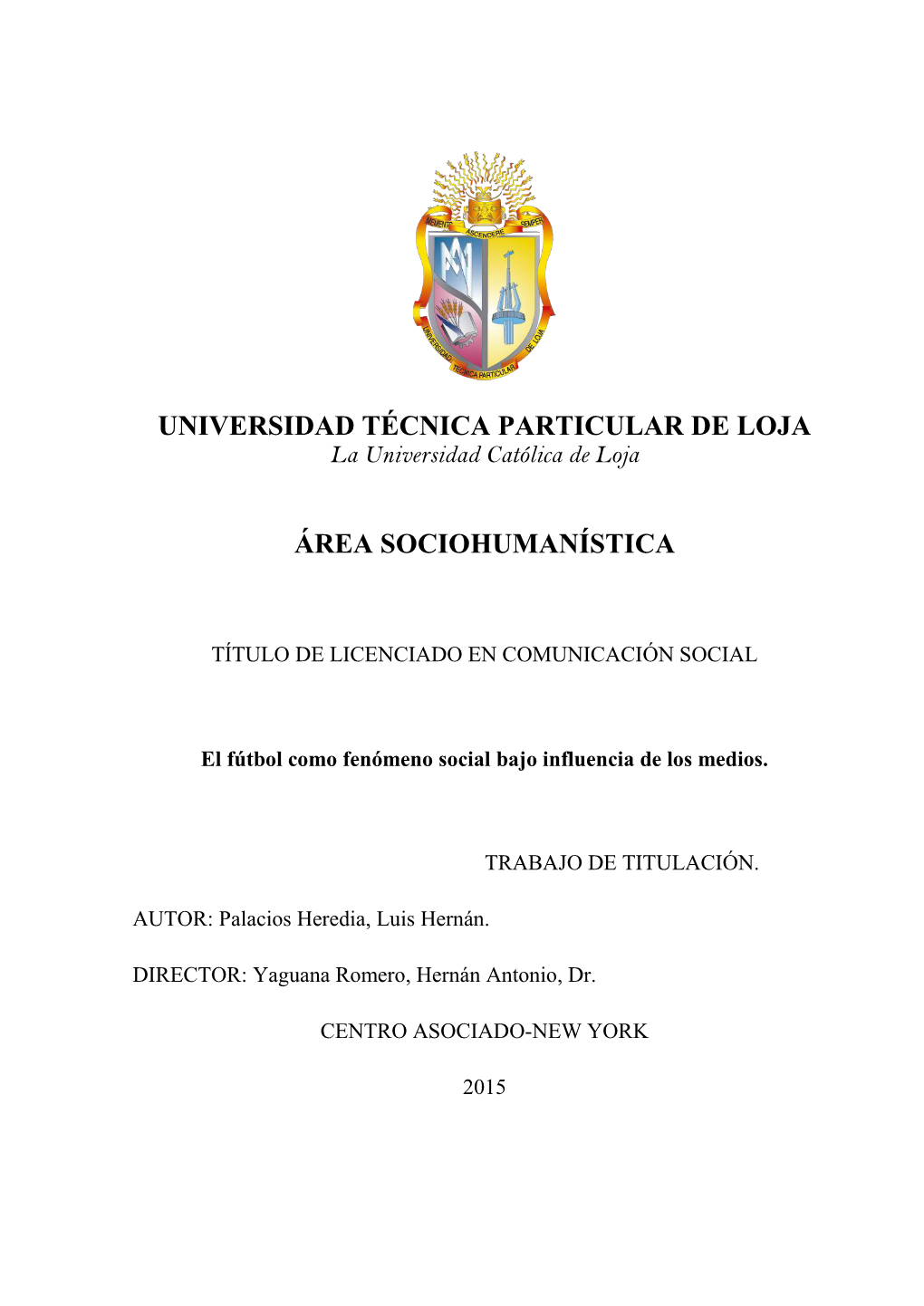 Universidad Técnica Particular De Loja Área