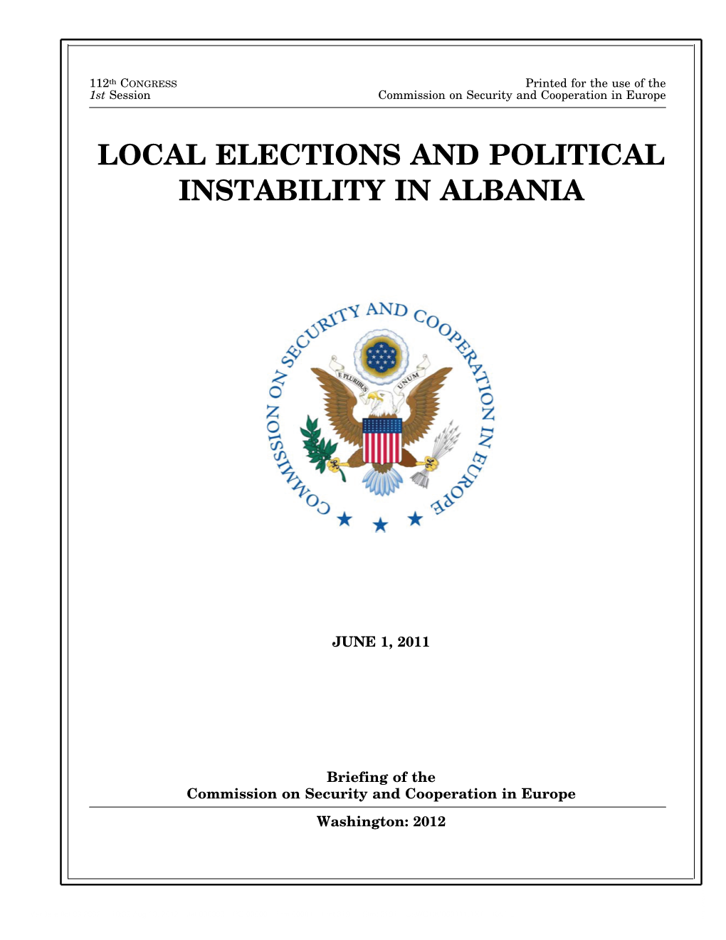 Local Elections and Political Instability in Albania.PDF