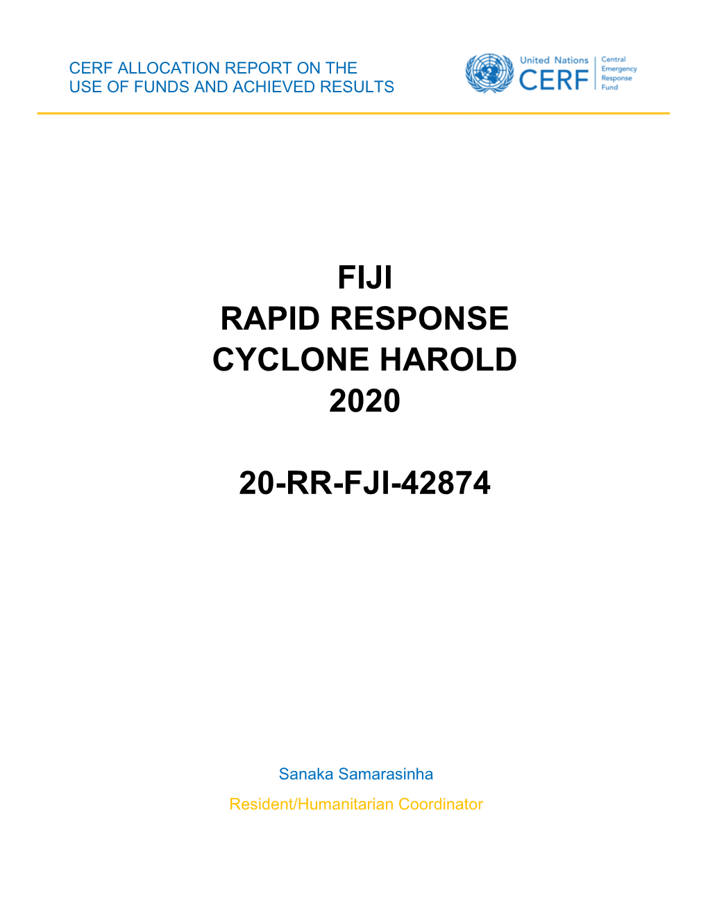 Fiji Rapid Response Cyclone Harold 2020 20-Rr-Fji-42874