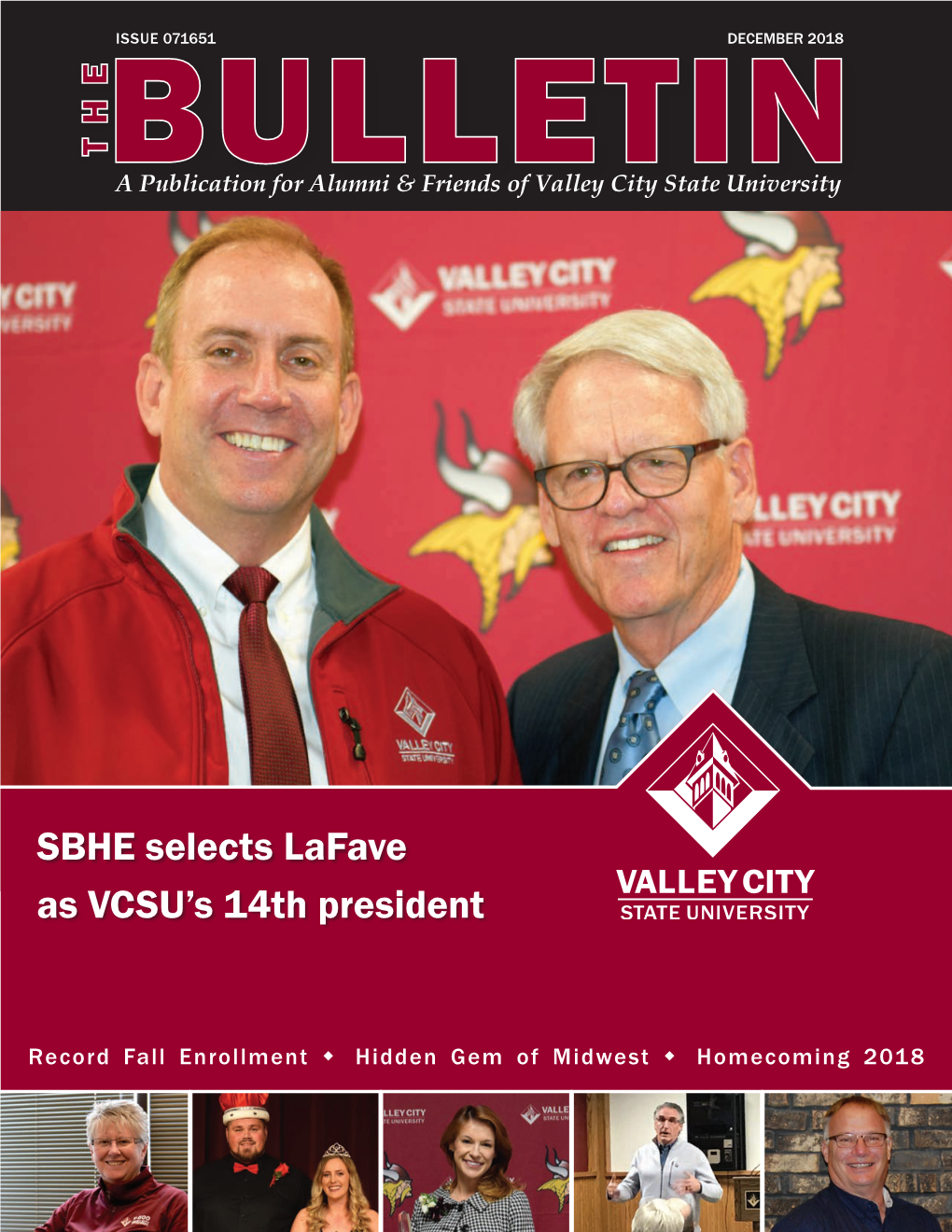 SBHE Selects Lafave As VCSU's 14Th President