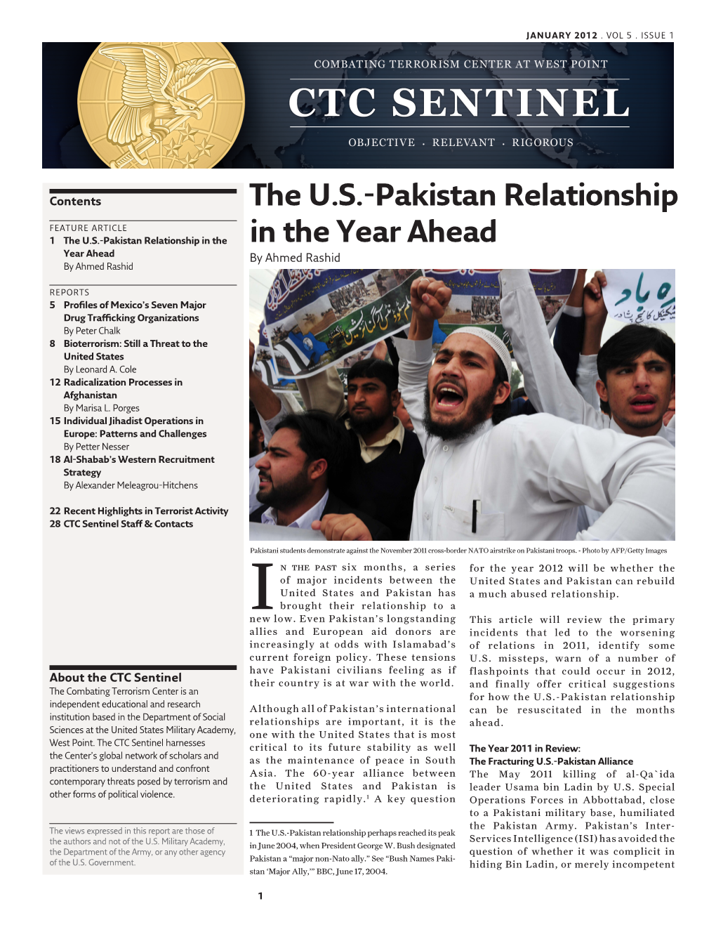 The U.S.-Pakistan Relationship in the Year Ahead