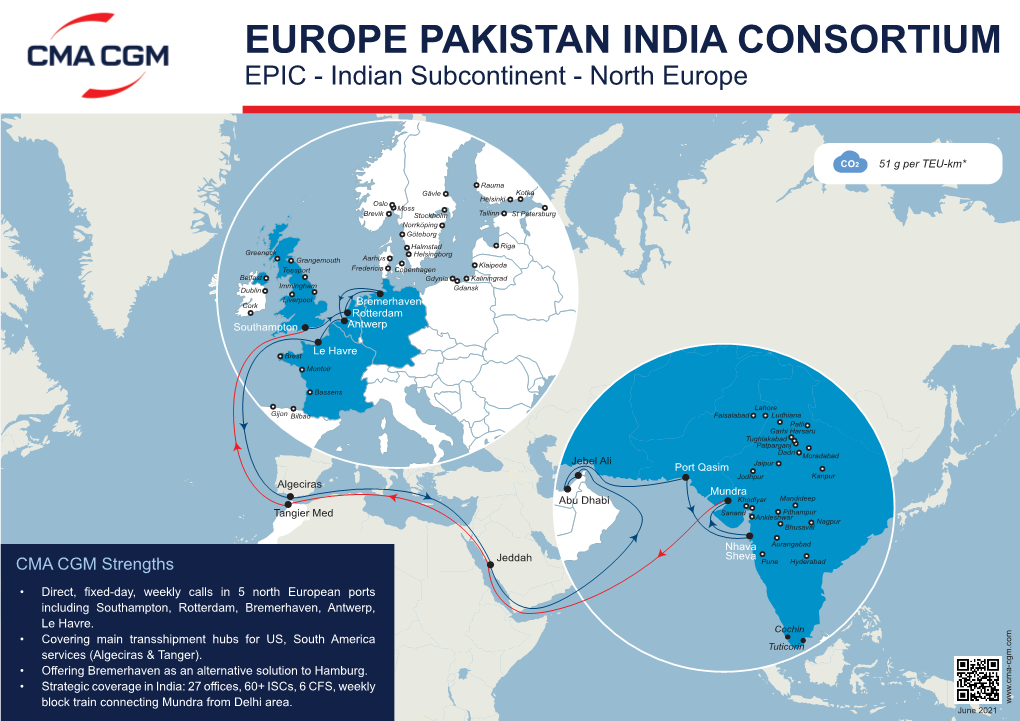 EUROPE PAKISTAN INDIA CONSORTIUM EPIC - Indian Subcontinent - North Europe