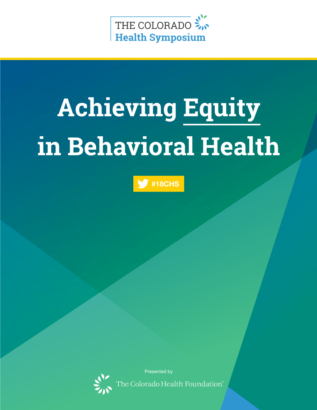 Achieving Equity in Behavioral Health