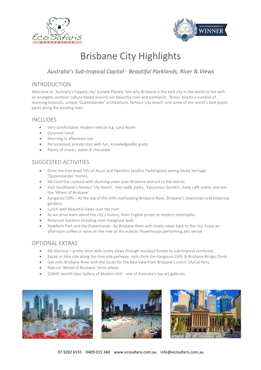 Brisbane City Highlights