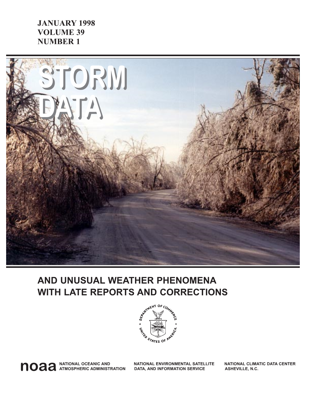 Storm Data and Unusual Weather Phenomena …………………………………………………………………………