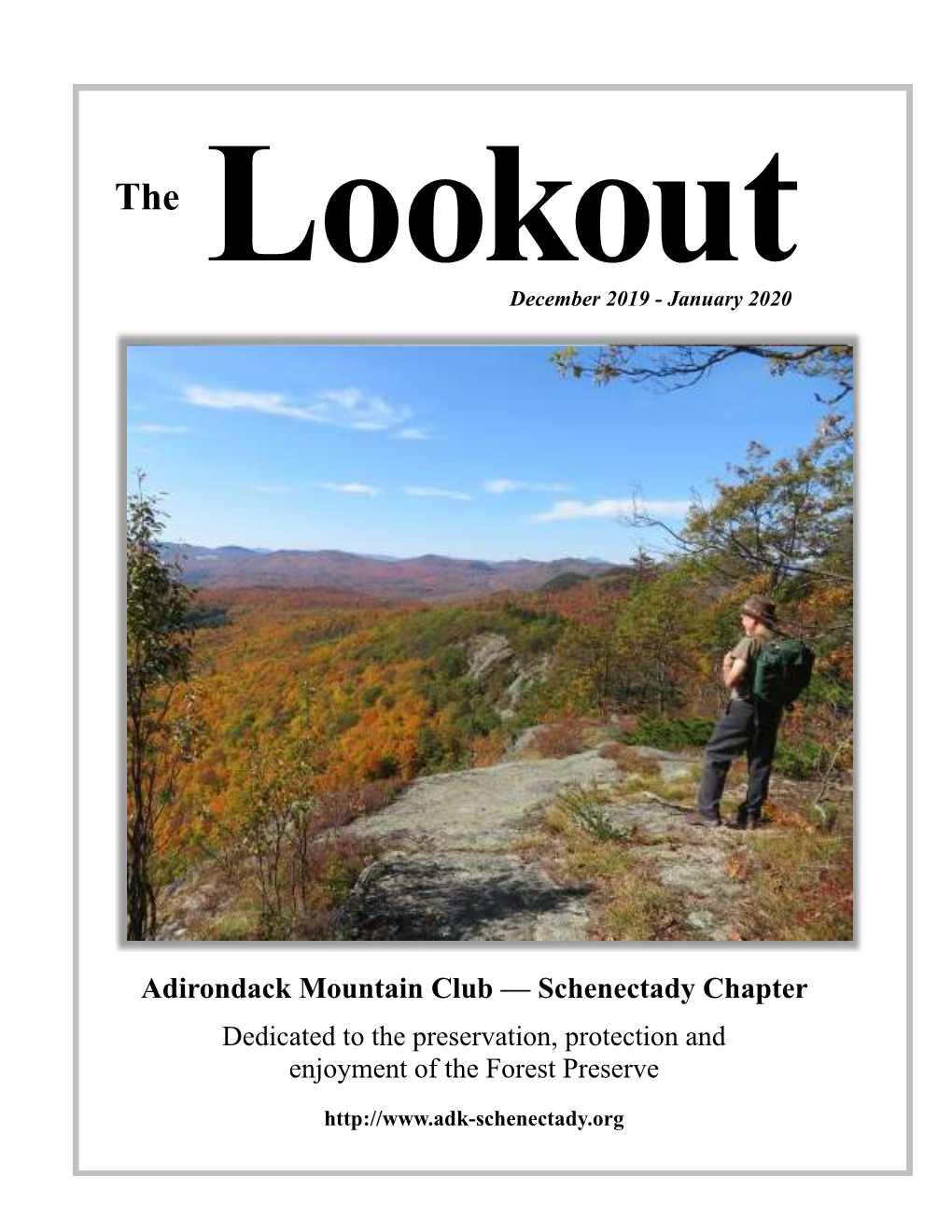 Adirondack Mountain Club — Schenectady Chapter Dedicated to the Preservation, Protection and Enjoyment of the Forest Preserve