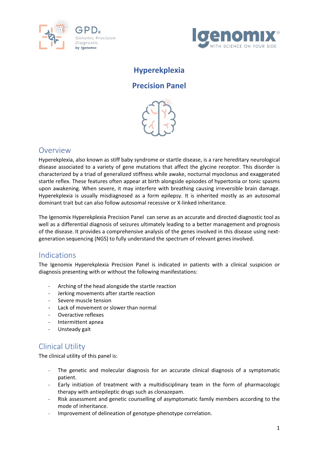 Hyperekplexia Precision Panel