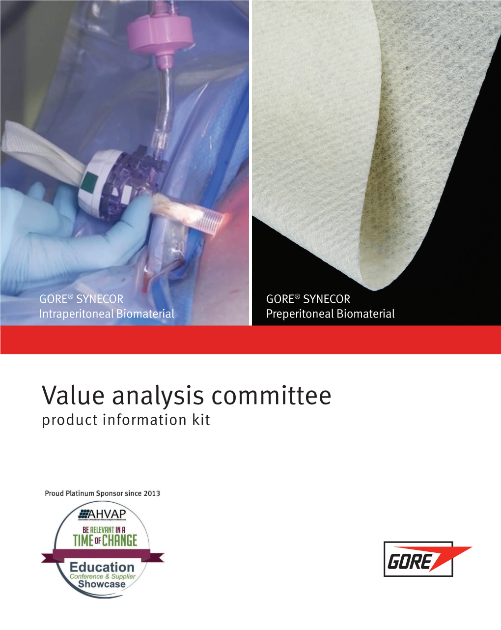 Value Analysis Committee Product Information Kit