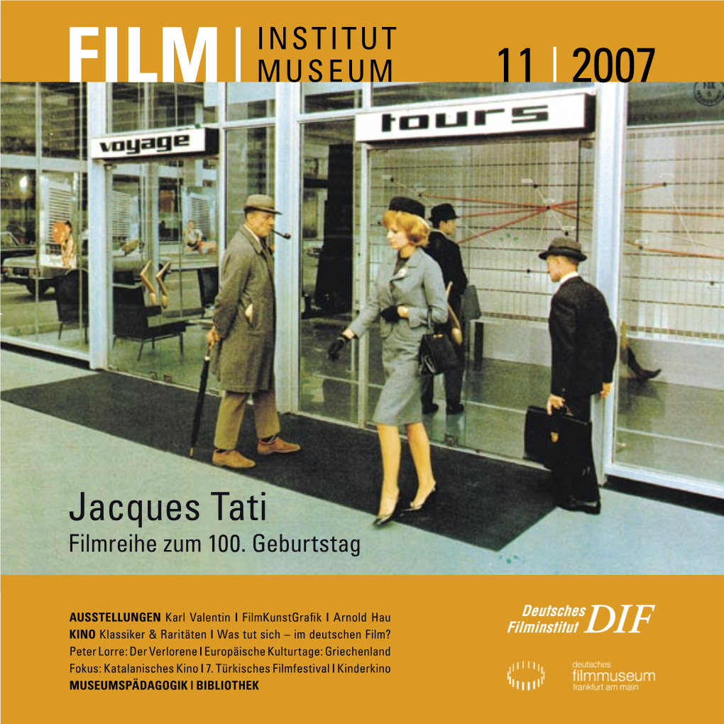 Jacques Tati Filmreihe Zum 100