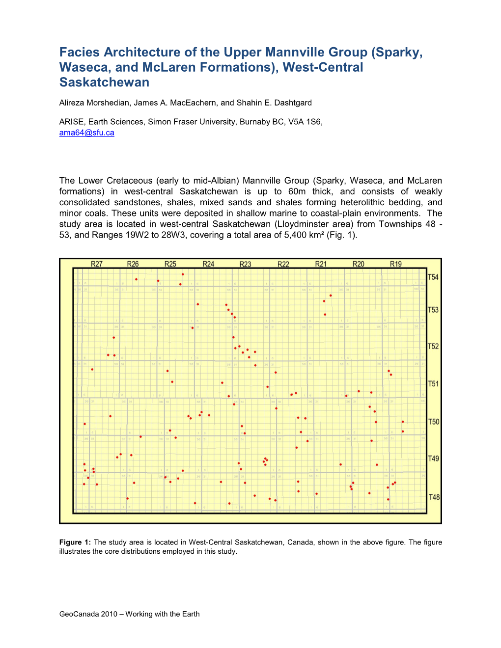 Facies Architecture of the Upper Mannville Group (Sparky, Waseca, and Mclaren Formations), West-Central Saskatchewan