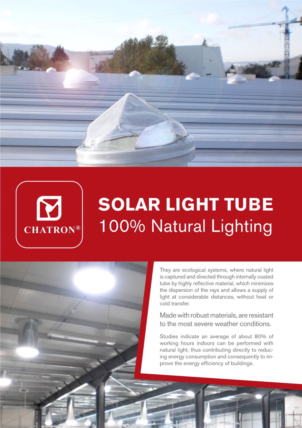 SOLAR LIGHT TUBE 100% Natural Lighting