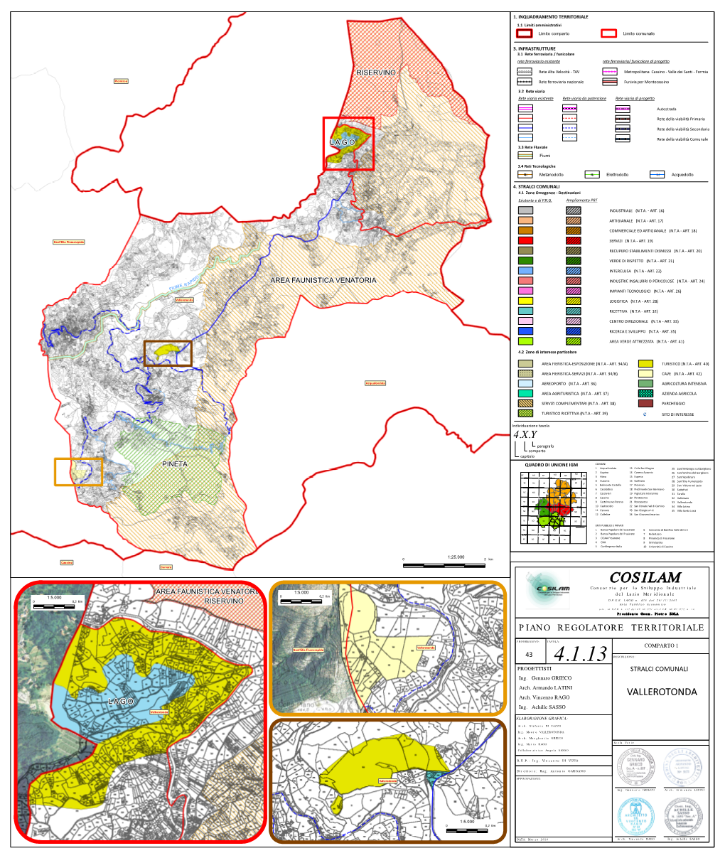 STRALCI COMUNALI 4.1 Zone Omogenee - Destinazioni Esistente E Di P.R.G