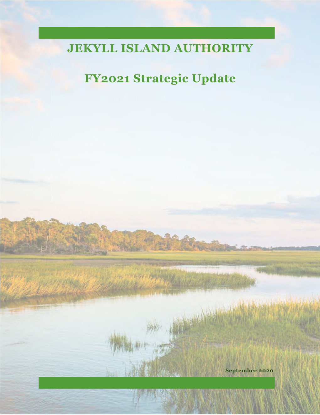 JEKYLL ISLAND AUTHORITY FY2021 Strategic Update