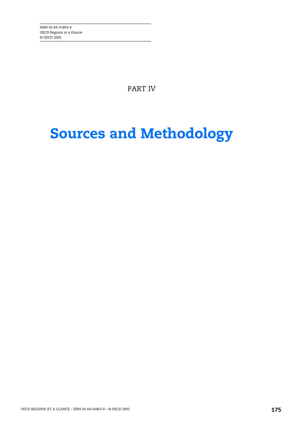 Sources and Methodology