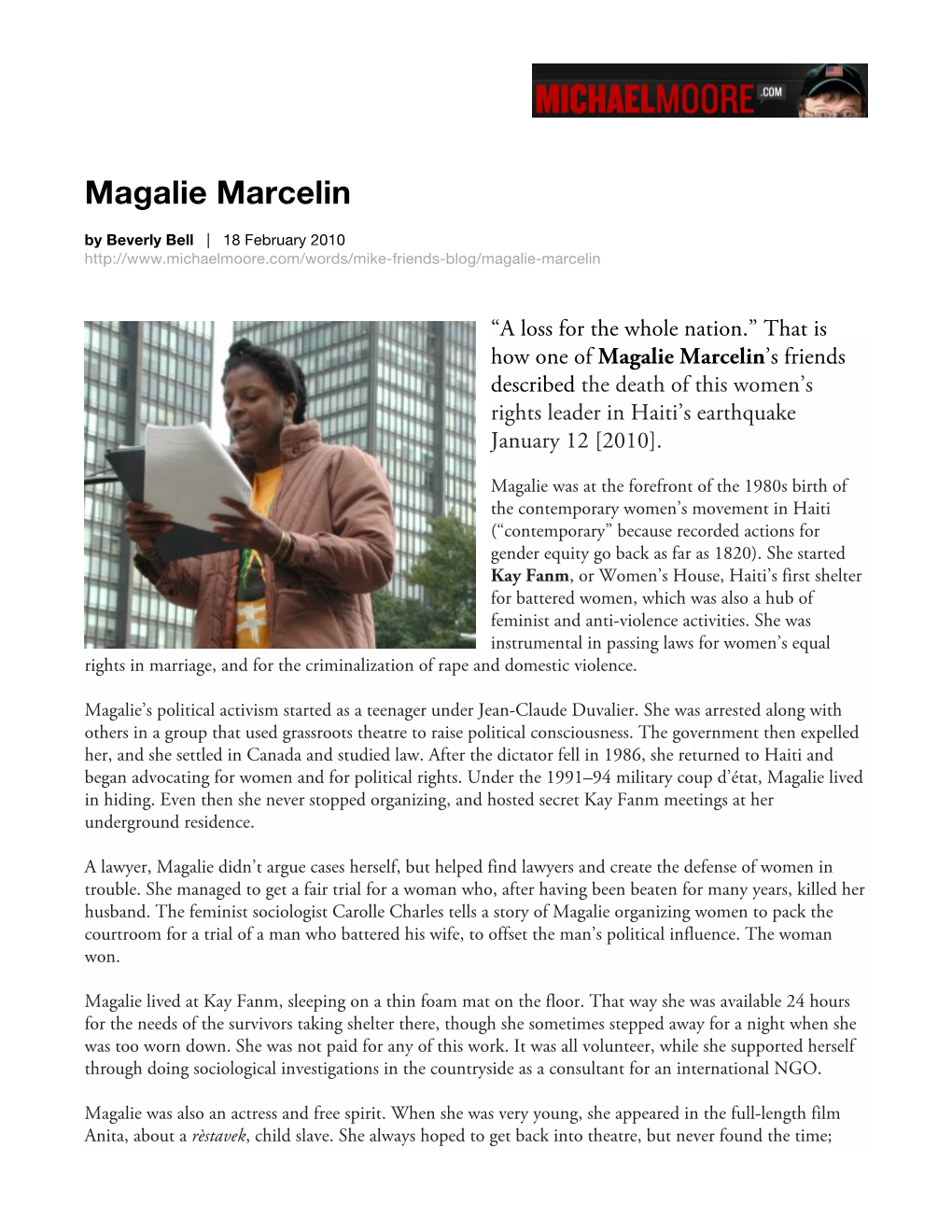 Magalie Marcelin Obituary