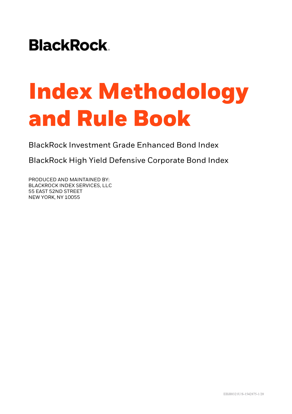 Index Methodology and Rule Book