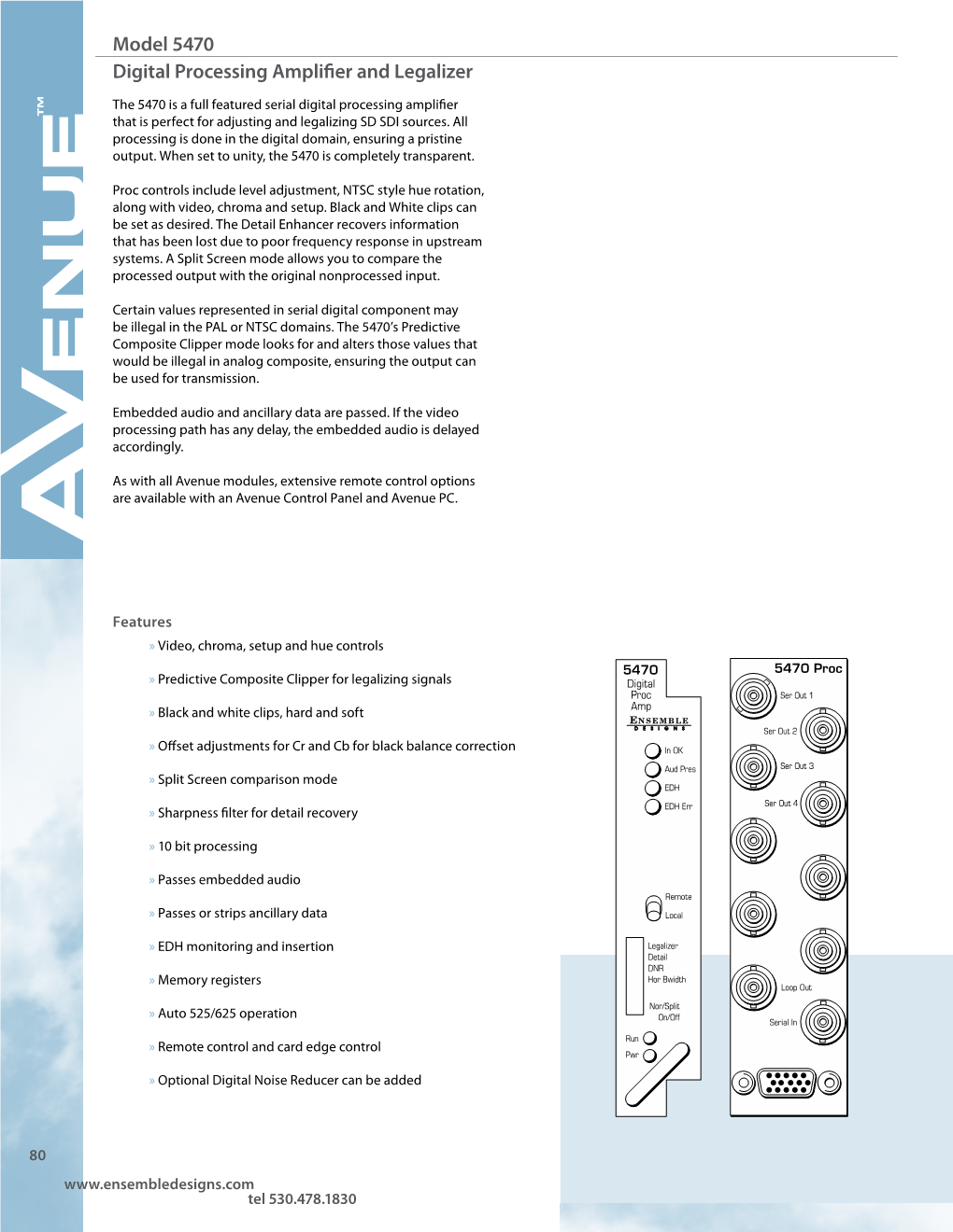 Model 5470 Digital Processing Amplifier and Legalizer