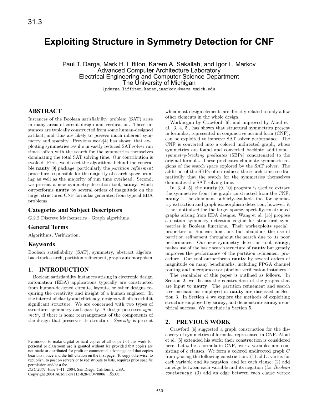 Exploiting Structure in Symmetry Detection for CNF