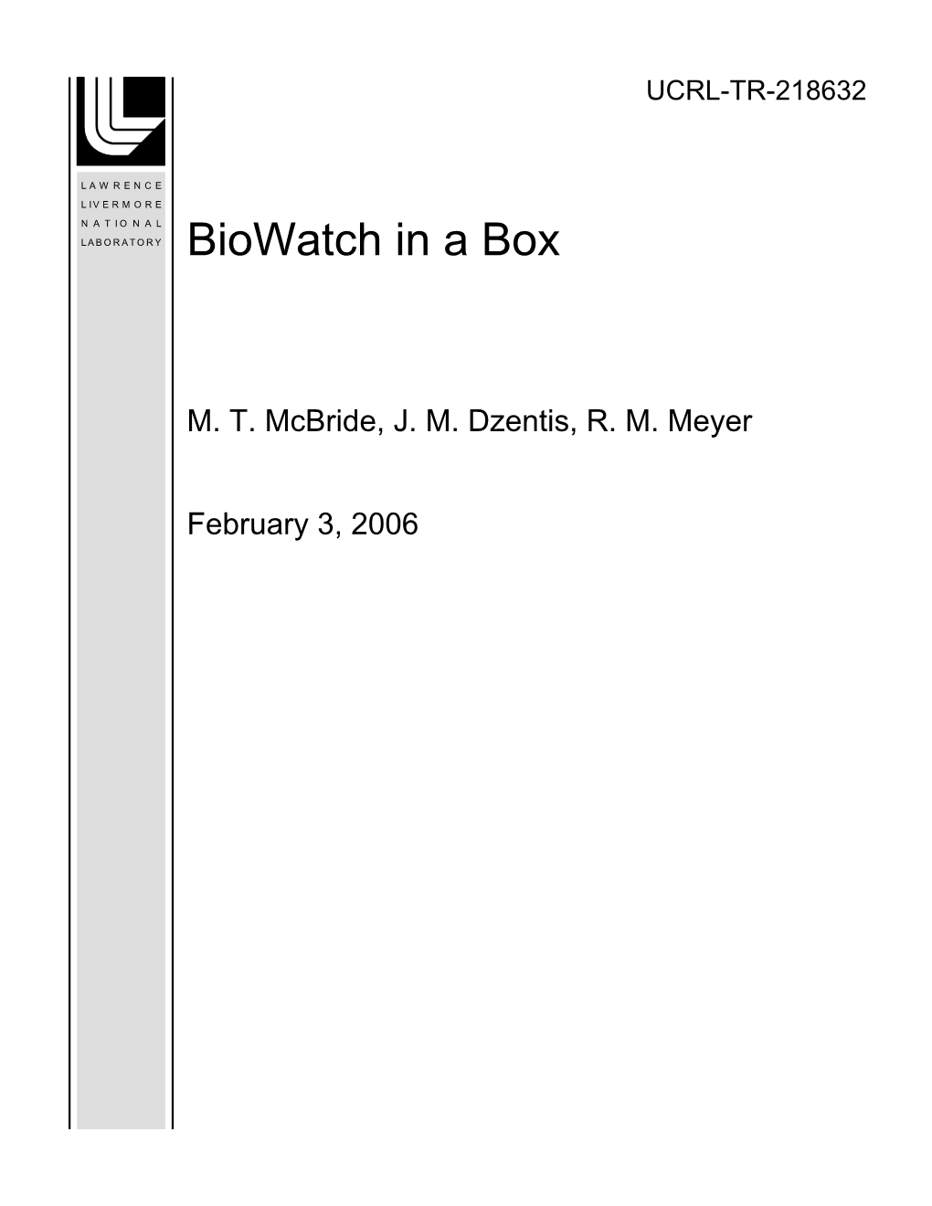 Biowatch in a Box