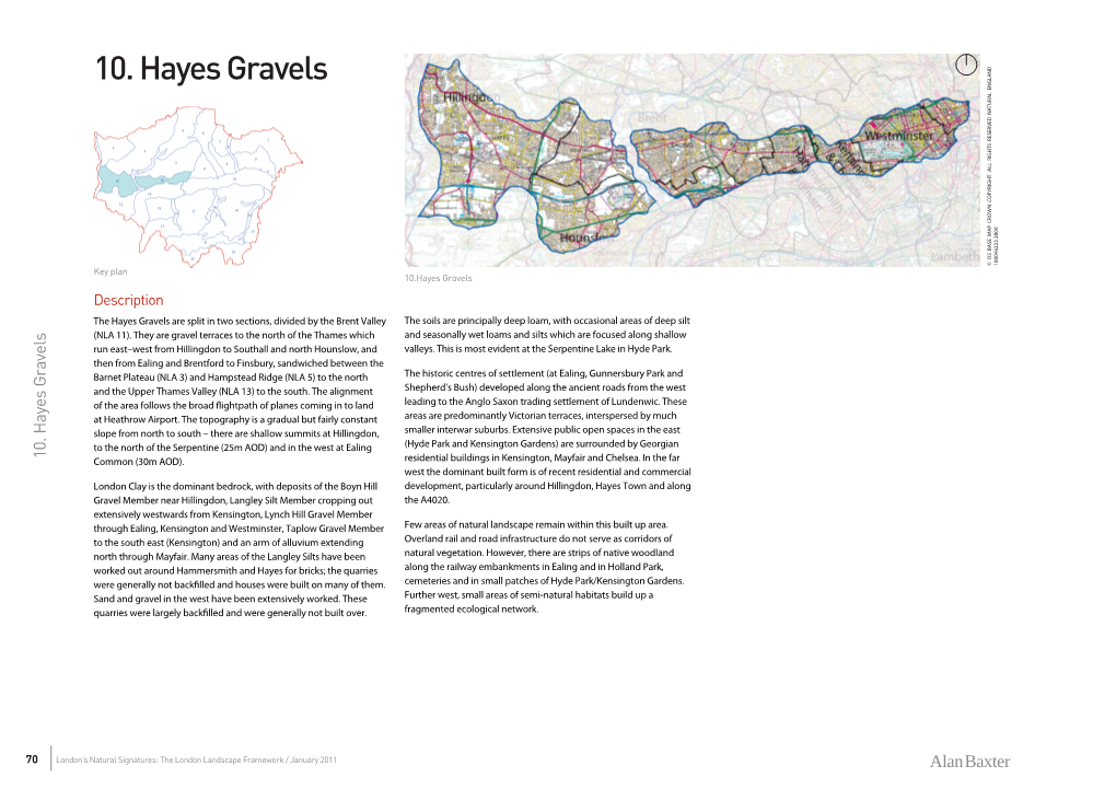 10. Hayes Gravels © OS BASE MAP CROWN COPYRIGHT