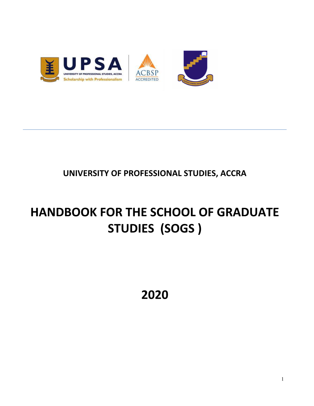 SOGS Students Handbook