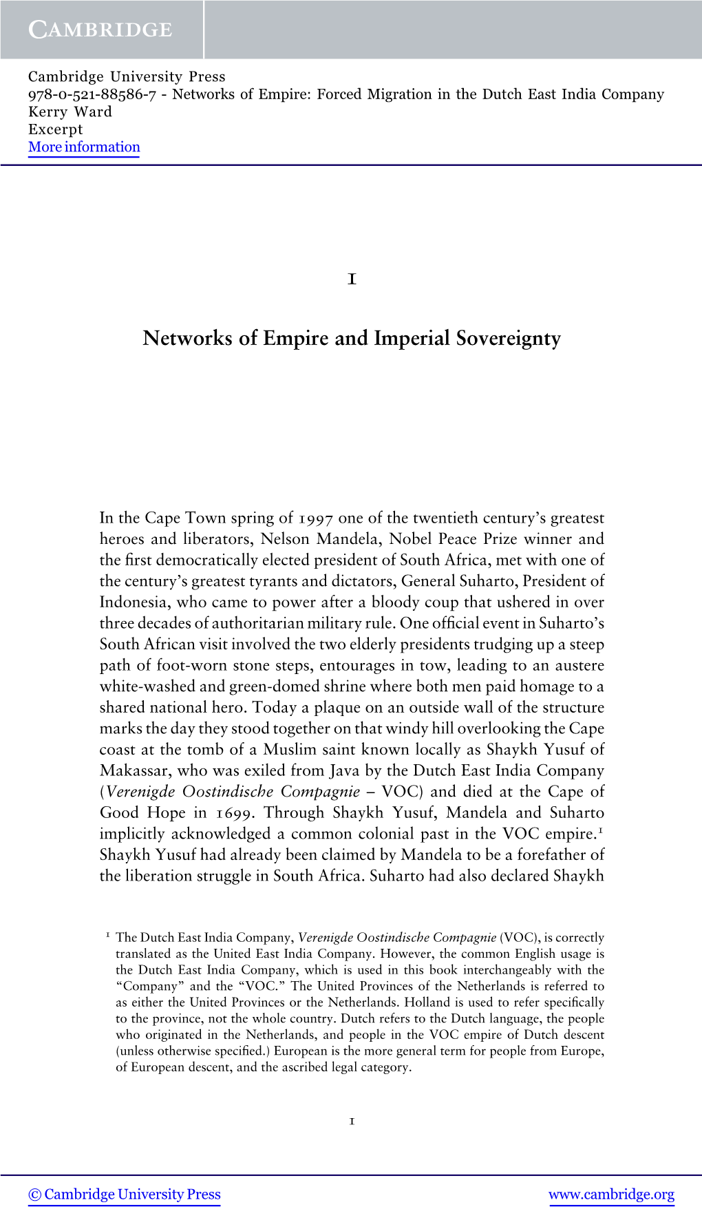 Networks of Empire and Imperial Sovereignty