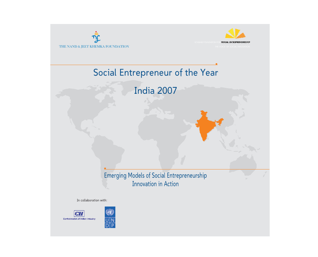 Social Entrepreneur of the Year 2007