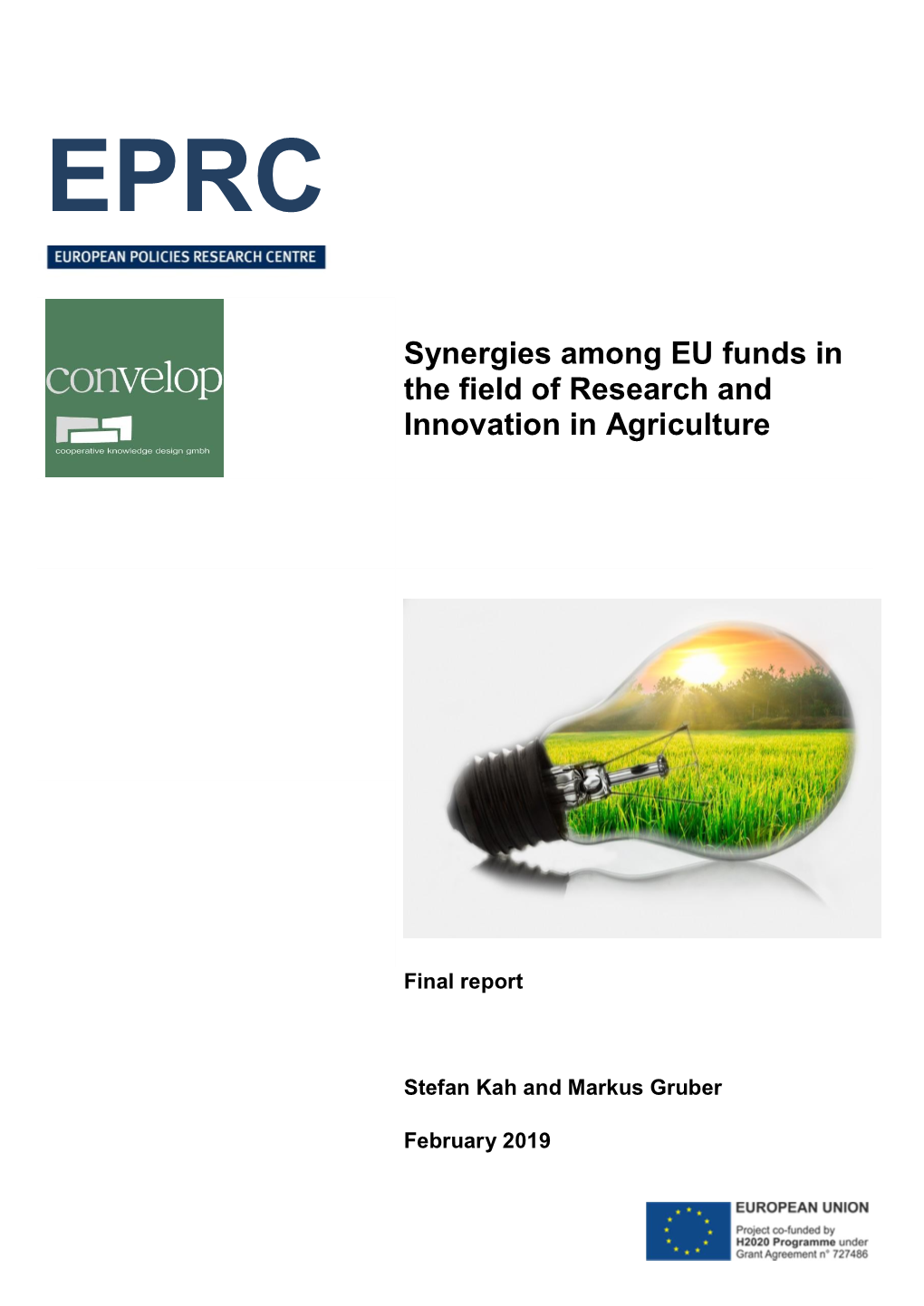 Synergies Among EU Funds in the Field of Research and Innovation in Agriculture