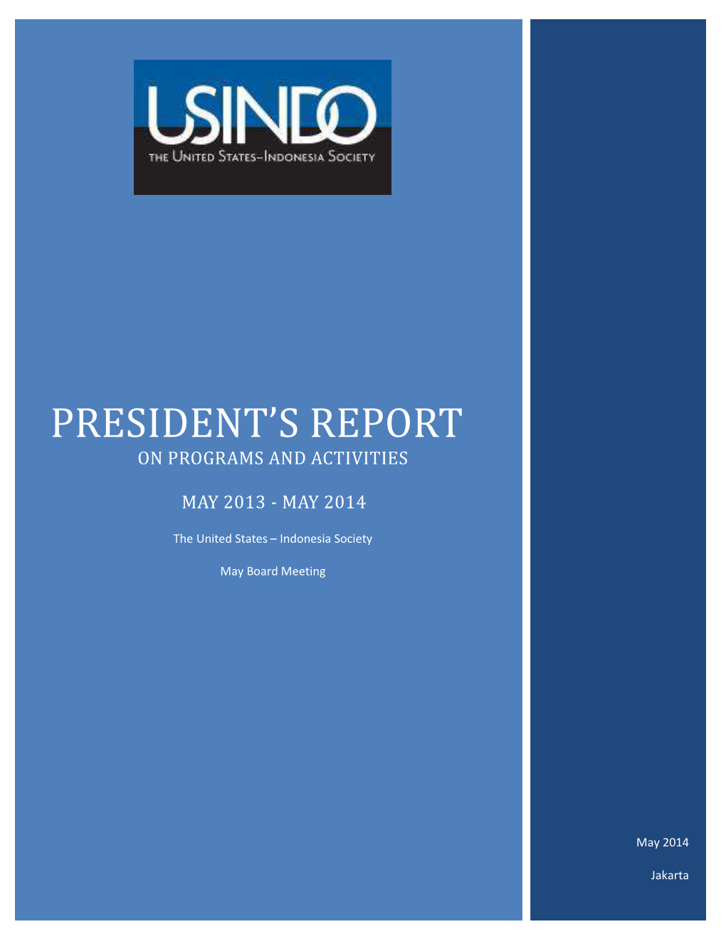 President's Report