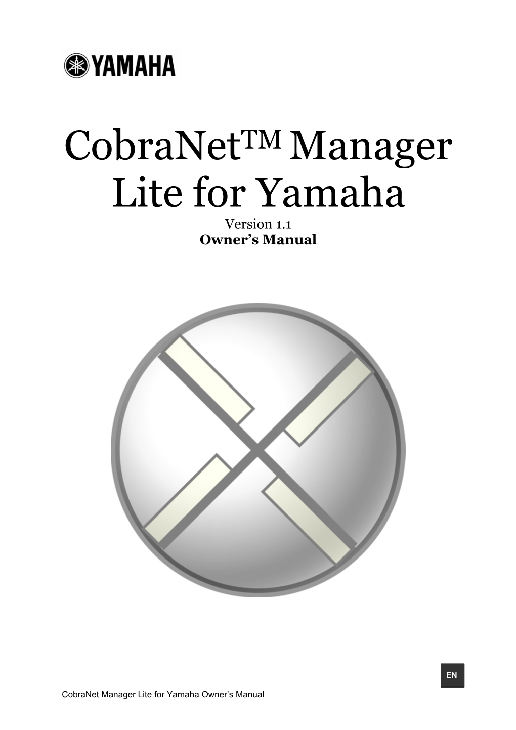 Cobranet Manager Lite for Yamaha Owner's Manual