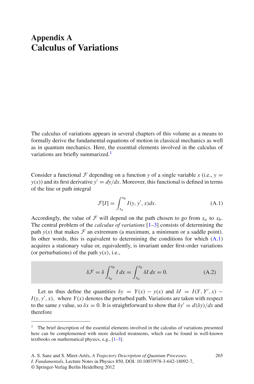 Calculus of Variations