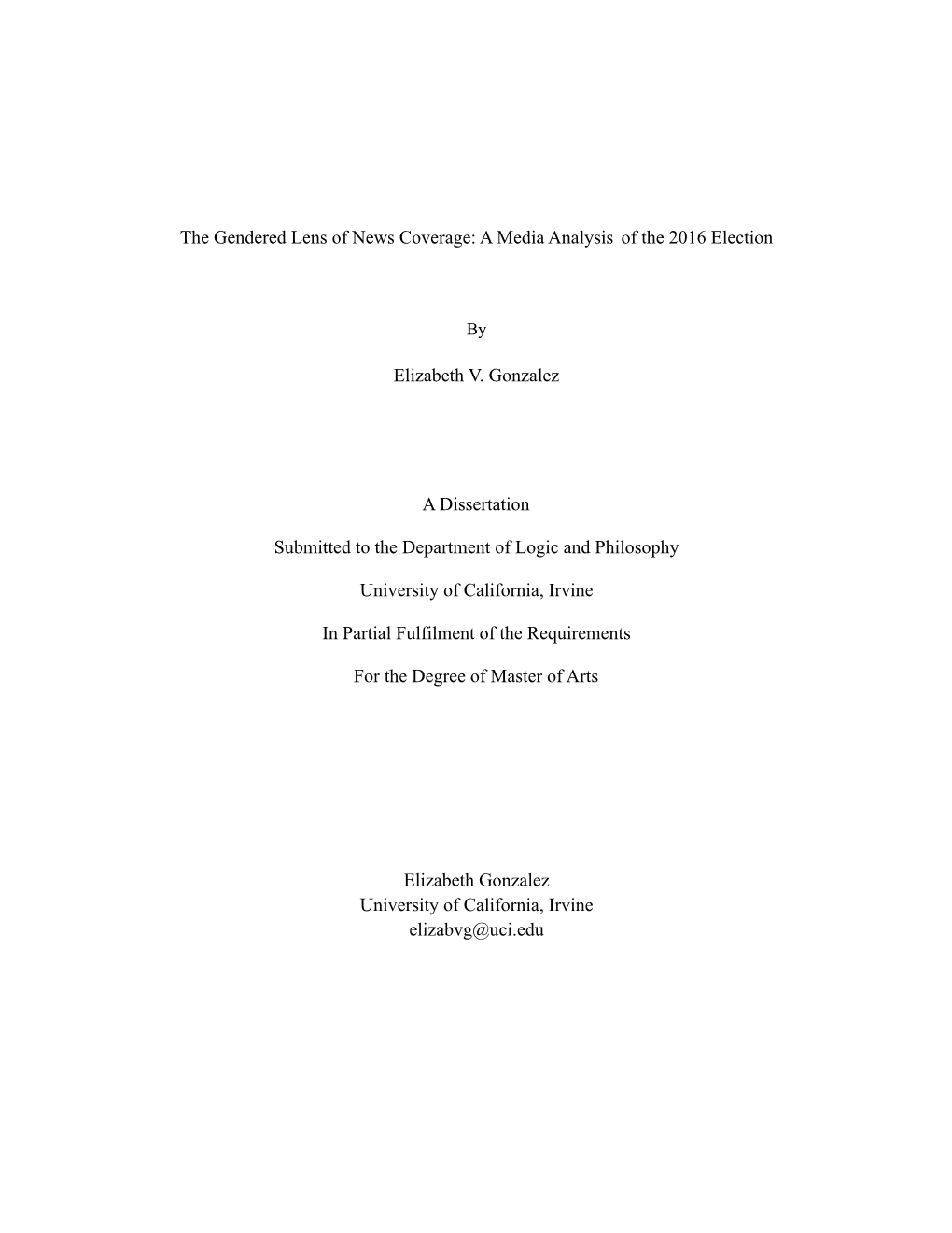 Elizabeth Gonzalez Master's Thesis