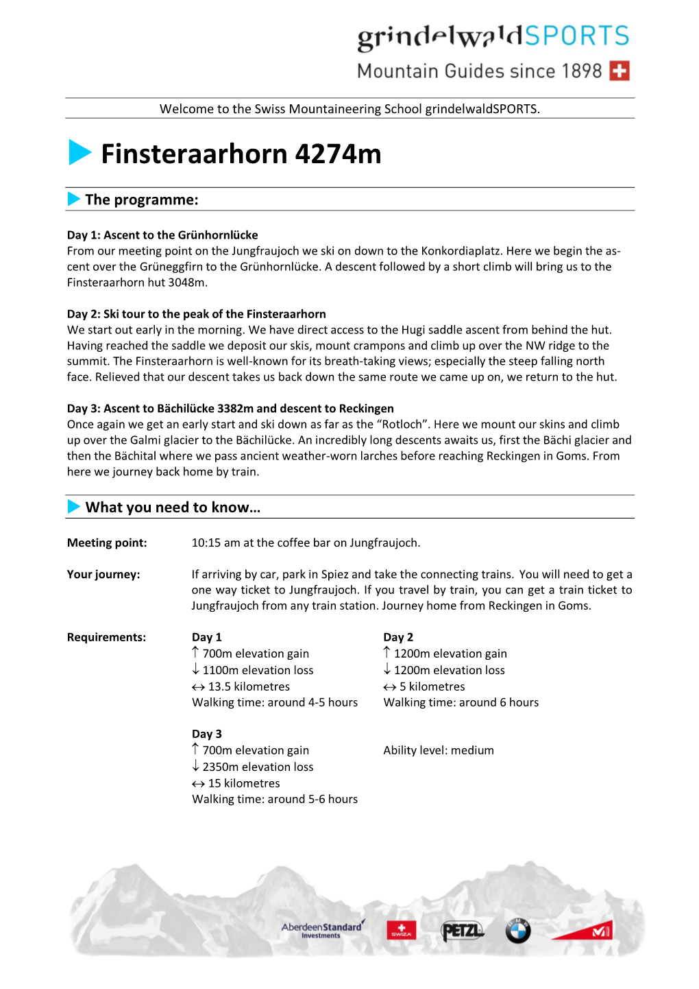 Finsteraarhorn 4274M