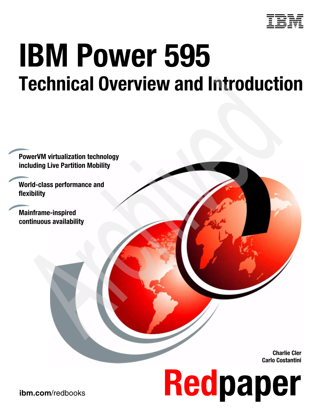 IBM Power 595 Technical Overview and Introduction