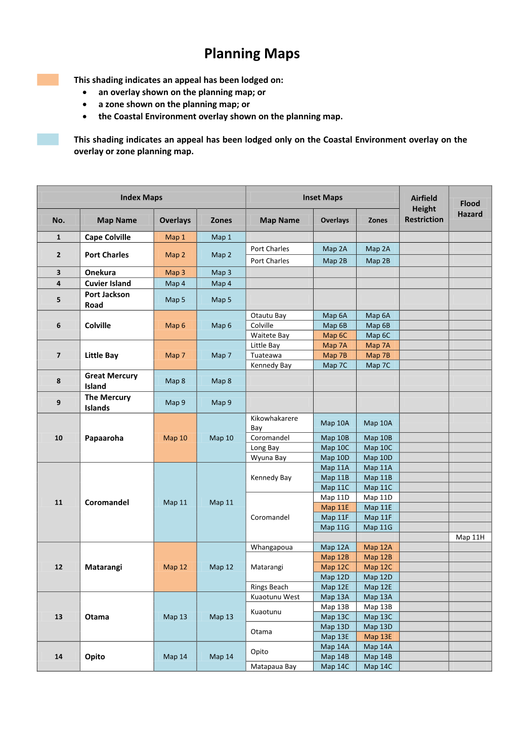 Planning Maps