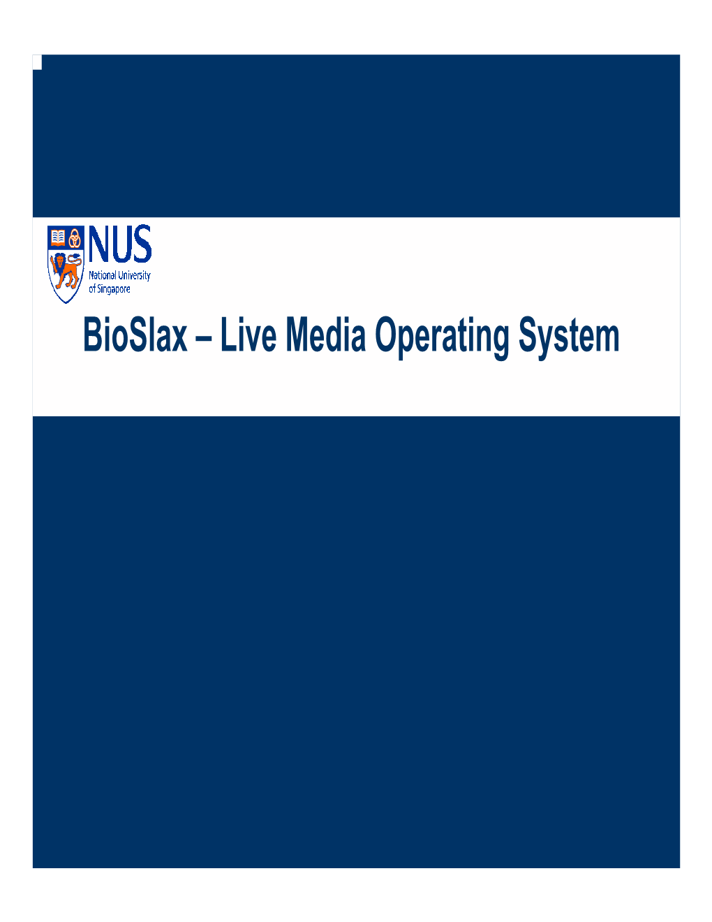 Bioslax – Live Media Operating System What Is Bioslax?