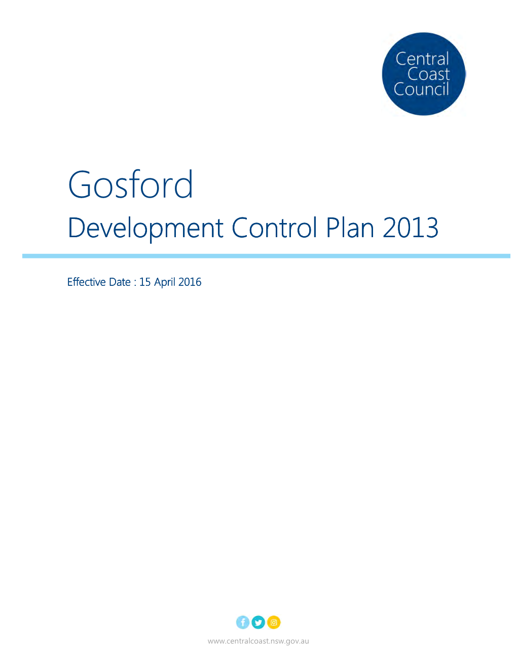 Gosford Development Control Plan 2013