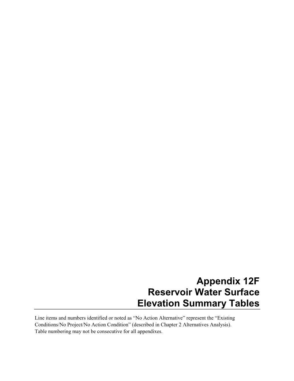 Sites Reservoir Project Public Draft EIR/EIS