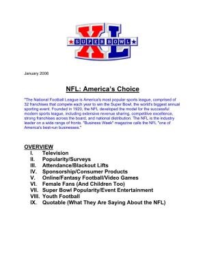 NFL: America's Choice
