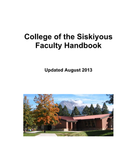 Faculty Handbook