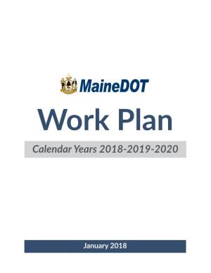 Mainedot 2018-2019-2020 Work Plan